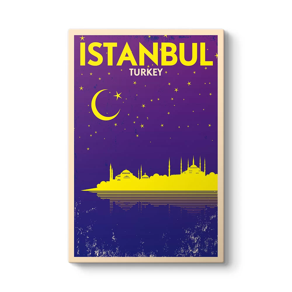 İstanbul Turkey Night Tablosu - Model 2